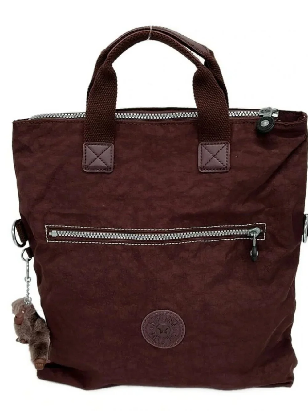 Kipling Dark Brown Nylon Handbag